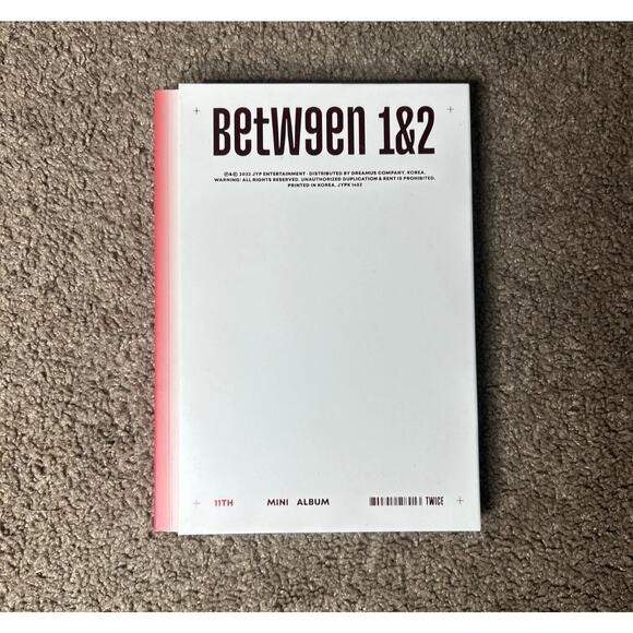 Twice Between 1 & 2 Mini Album Complete Version - CD, Books and Photo Cards RED - Picture 1 of 3